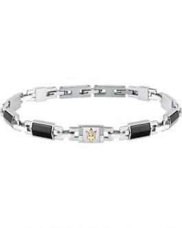 JM425ATZ69 CERAMIC BR SS YG CERAMIC BLACK 18+3.5CM MASERATI GIOIELLI