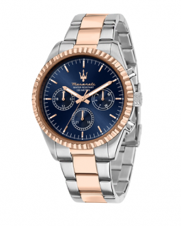 R8853100040 COMPETIZIONE 43MM MUL BLUE DIAL SS+RG BR MASERATI