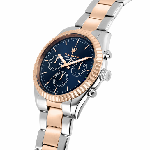 R8853100040 COMPETIZIONE 43MM MUL BLUE DIAL SS+RG BR MASERATI - Imagen 5