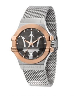 R8853108007 POTENZA 42MM 3H GUN DIAL MESH BR SS MASERATI