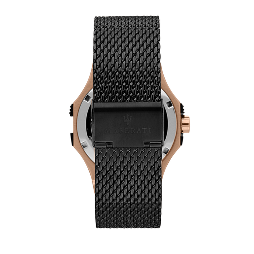 R8853108010 POTENZA 40MM 3H BLACK DIAL MESH BR BLK MASERATI - Imagen 3