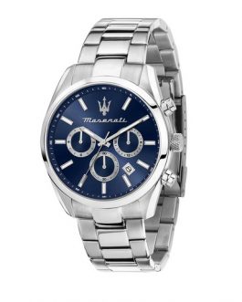R8853151005 ATTRAZIONE 43 MULTI. BLUE DIAL BR SS MASERATI