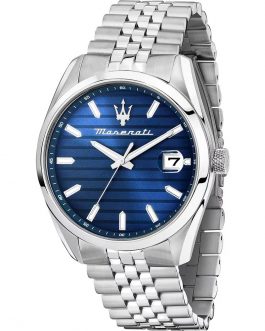 R8853151028 ATTRAZIONE 43MM 3H BLUE DIAL SS BR MASERATI