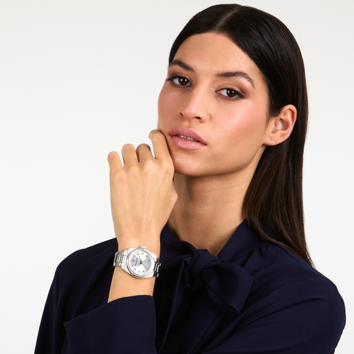 R8853152503 VELOCITÀ 35MM 3H SIL+WHI DIAL SS BR MASERATI - Imagen 4