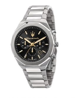 R8873642010 STILE 45MM CHRO BLACK DIAL BR SS MASERATI