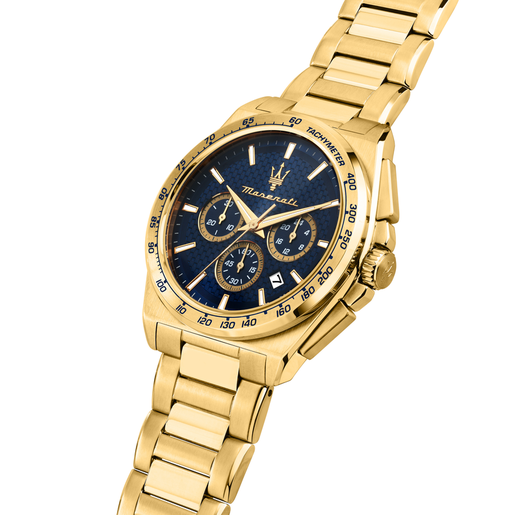 R8873652002 VELOCITÀ 43MM CHRO BLUE DIAL YG BR MASERATI - Imagen 5