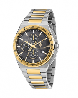 R8873653002 VELOCITÀ SLIM 41MM CHR GREY DIA SS+YG BR  RELOJ MASERATI