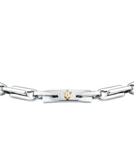 JM425AVD108 ICONIC BR SS YG TRIDENT LOGO 19.5+3CM MASERATI GIOIELLI