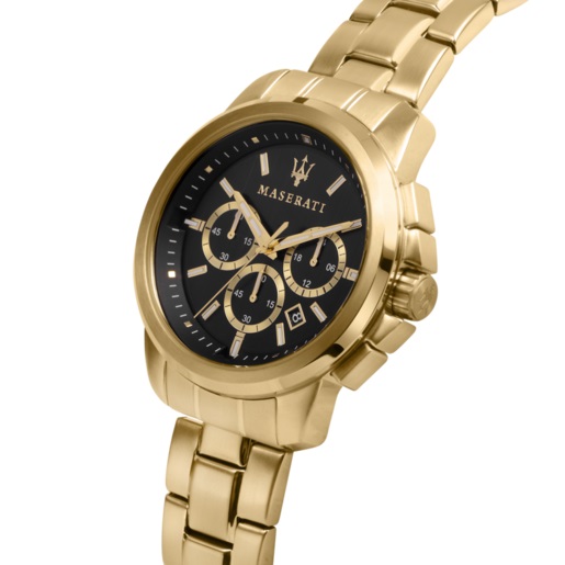 R8873621013 SUCCESSO 44mm CHR BLACK DIAL BR YG MASERATI - Imagen 2