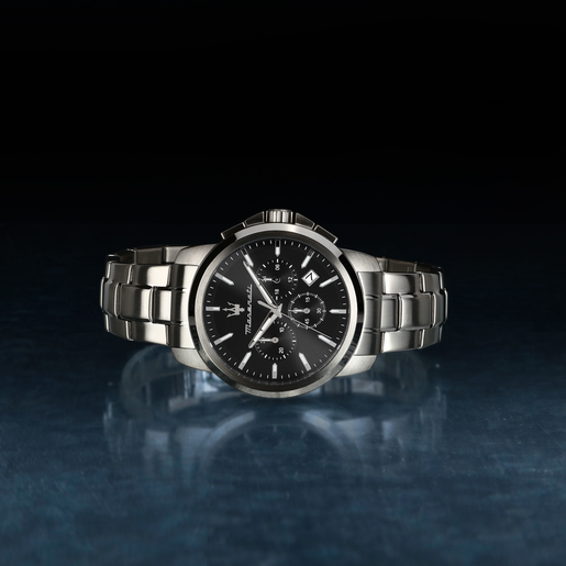 R8873621046 SUCCESSO 42MM CHR BLACK DIAL SS BR MASERATI - Imagen 5