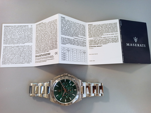 R8873652013 VELOCITÀ 43MM CHR GREEN DIAL SS BR MASERATI - Imagen 6