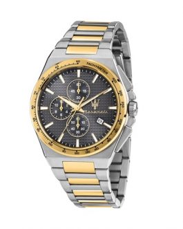 R8873653002 VELOCITÀ SLIM 41MM CHR GREY DIA SS+YG BR MASERATI