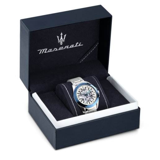 R8823112006 TRAGUARDO 43MM AUTO WHI SIL DIA SS BR MASERATI - Imagen 5