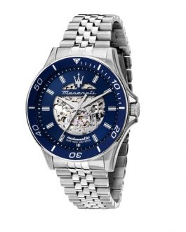 R8823140011 SFIDA 44MM AUTO BLUE DIAL SS BR MASERATI