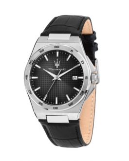 R8851153003 VELOCITÀ SLIM 40MM 3H BLACK DIA BLACK ST MASERATI